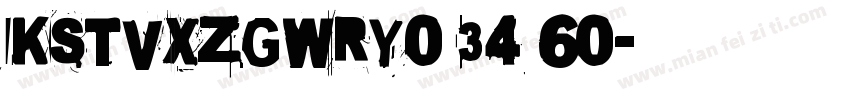 KSTVXZGWRY0 34 60字体转换